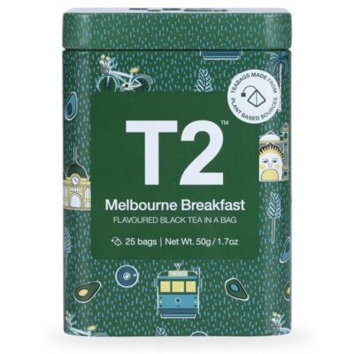 Melbourne Breakfast Teabag Icon Tin CG Tea Melbourne Breakfast Teabag Icon Tin