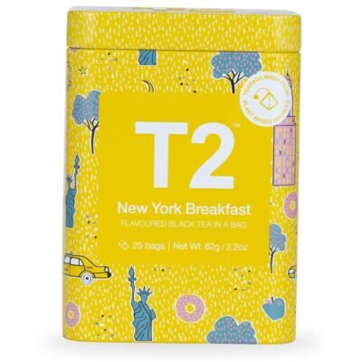New York Breakfast Teabag Icon Tin CG Tea New York Breakfast Teabag Icon Tin