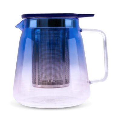 Colour Splice Glass Teapot Tall - Pink/Blue
