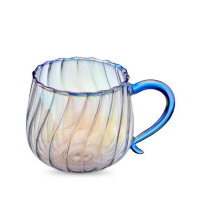 Valentina Glass Generous Mug Blue