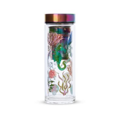 T2 Boxed Double Walled Glass Flask Reef CG Tea T2 Boxed Double Walled Glass Flask Reef