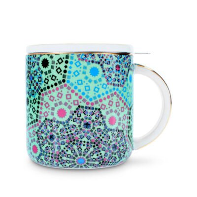 Moroccan Tealeidoscope Aqua Mug With Infuser