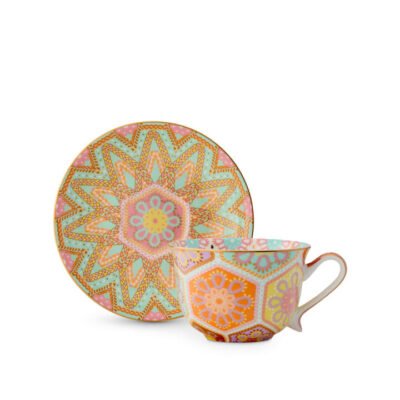 Yes Way Crochet Generous Cup & Saucer Pink