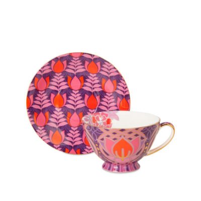 The Opulence Express Cup & Saucer Violet CG Tea The Opulence Express Cup & Saucer Violet