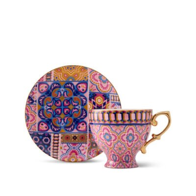 Book Nooks Cup & Saucer Purple