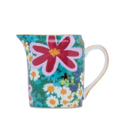 Bing Bang Bloom Milk Jug Green Purple CG Tea Bing Bang Bloom Milk Jug Green Purple