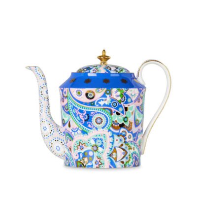 Magic Carpet Remix Teapot Tall Blue CG Tea Magic Carpet Remix Teapot Tall Blue