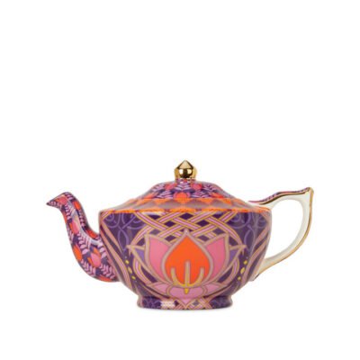 The Opulence Express Tall Teapot Violet CG Tea The Opulence Express Tall Teapot Violet