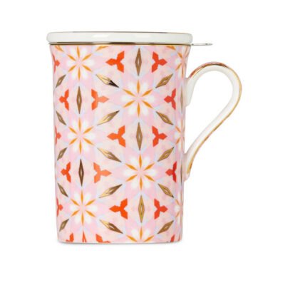 Magic Carpet Remix Mug w Infuser Red CG Tea Magic Carpet Remix Mug w Infuser Red