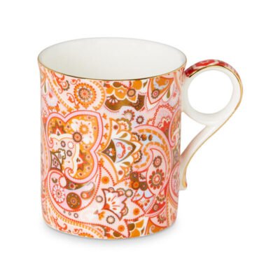 Magic Carpet Remix Pretty Mug Red CG Tea Magic Carpet Remix Pretty Mug Red