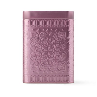 Book Nooks Embossed Storage Tin Pink