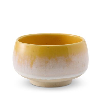 Glazed & Amazed Small Matcha Bowl Yellow CG Tea Glazed & Amazed Small Matcha Bowl Yellow