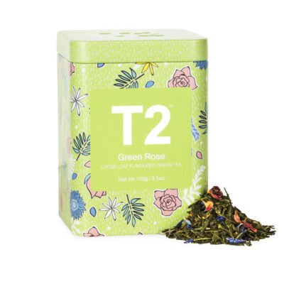 Green Rose Loose Leaf Icon Tin 100g CG Tea Green Rose Loose Leaf Icon Tin 100g