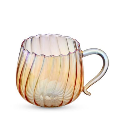 Valentina Glass Generous Mug Peach
