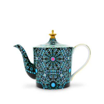 Moroccan Tealeidoscope Black Teapot Large CG Tea Moroccan Tealeidoscope Black Teapot Large