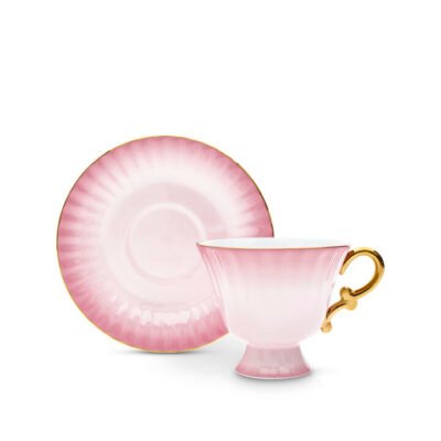 Ombre Opulence Cup & Saucer Pink CG Tea Ombre Opulence Cup & Saucer Pink