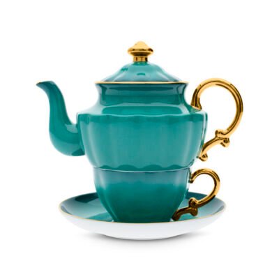 Ombre Opulence Tea For One Peacock CG Tea Ombre Opulence Tea For One Peacock