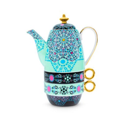 Moroccan Tealeidoscope Aqua Tea For Two CG Tea Moroccan Tealeidoscope Aqua Tea For Two