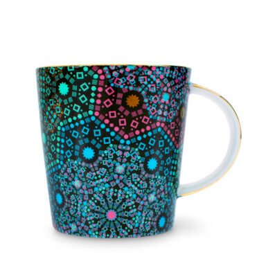 Moroccan Tealeidoscope Black Generous Mug CG Tea Moroccan Tealeidoscope Black Generous Mug