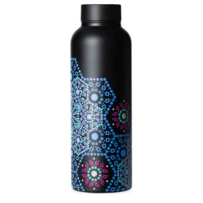 T2 Stainless Steel Flask Moroccan Tealeidoscope Black