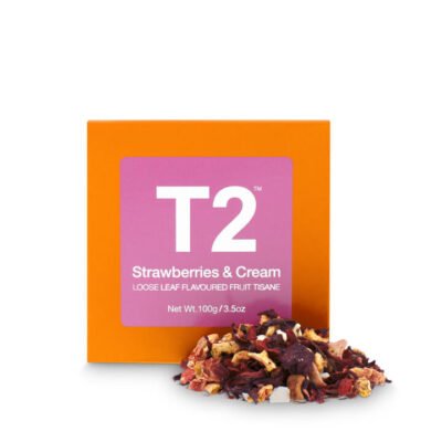 Strawberries & Cream Loose Leaf Cube 100g