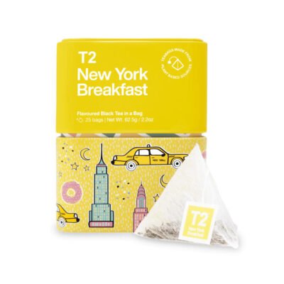 New York Breakfast Tea Bag Icon Tin 25 pack CG Tea New York Breakfast Tea Bag Icon Tin 25 pack