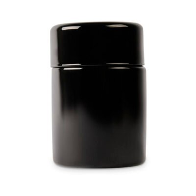Glass Storage Jar Black